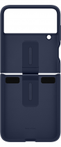 Silicone Cover with Ring for Galaxy Z Flip4 Navy (front-3 Navy)