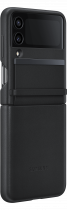 Flap Leather Cover for Galaxy Z Flip4 Black (dynamic Black)