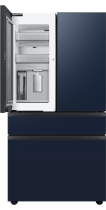 Bespoke RF8000 French Door Fridge Freezer with Beverage Centre™ Metal Navy 641 L (front-open3 Navy)