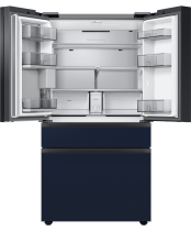 Bespoke RF8000 French Door Fridge Freezer with Beverage Centre™ Metal Navy 641 L (front-open1 Navy)