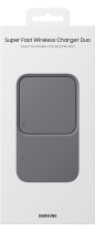 15W Duo Wireless Charger Pad Graphite (package Dark Gray)