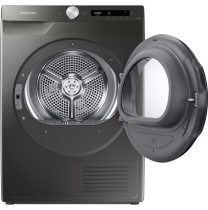 Series 5+ DV90T5240AN/S1 with OptimalDry™, Heat Pump Tumble Dryer, 9kg 9 kg (front-open Platinum Silver)