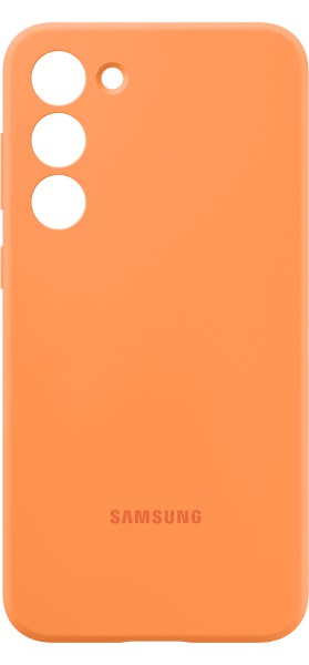 Silicone Case for Galaxy S23+ Orange (front Orange)