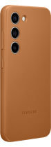 Leather Case for Galaxy S23 Camel (front Camel)