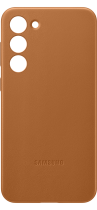 Leather Case for Galaxy S23+ Camel (front-2 Camel)