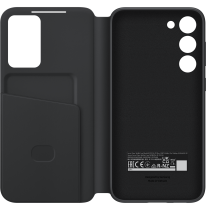 Smart View Wallet Case for Galaxy S23+ Black (front-open Black)