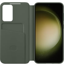 Smart View Wallet Case for Galaxy S23+ Green (front-open Green)