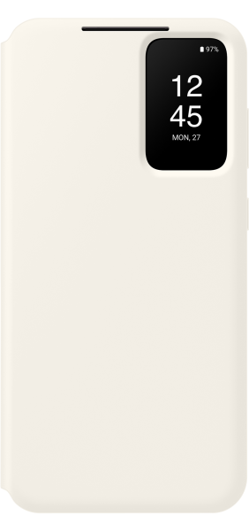 Smart View Wallet Case for Galaxy S23+ Cream (front Cream)