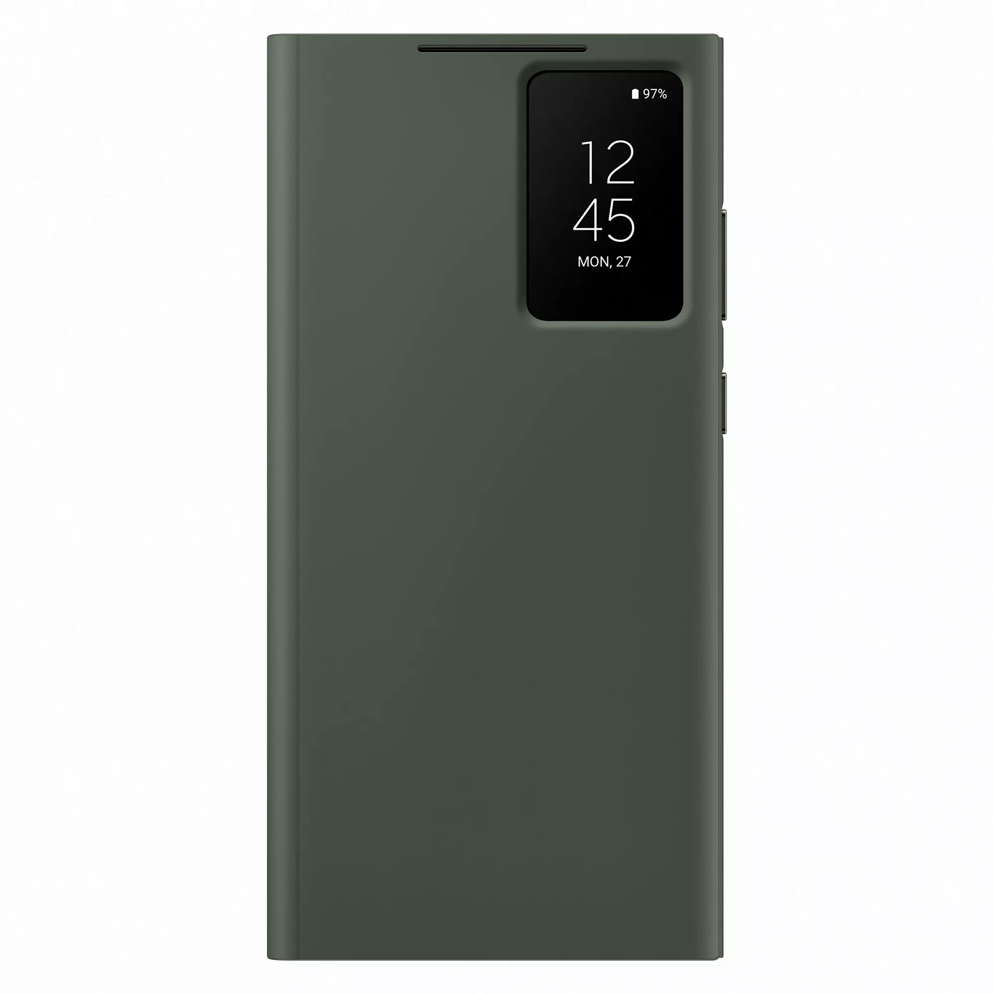 Samsung Galaxy S23 Ultra Smart Clear View Wallet Case - Green
