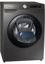 Series 5+ WW90T554DAN/S1 AddWash™ Washing Machine, 9kg 1400rpm Platinum Silver 9 kg (l-perspective-open Platinum Silver)