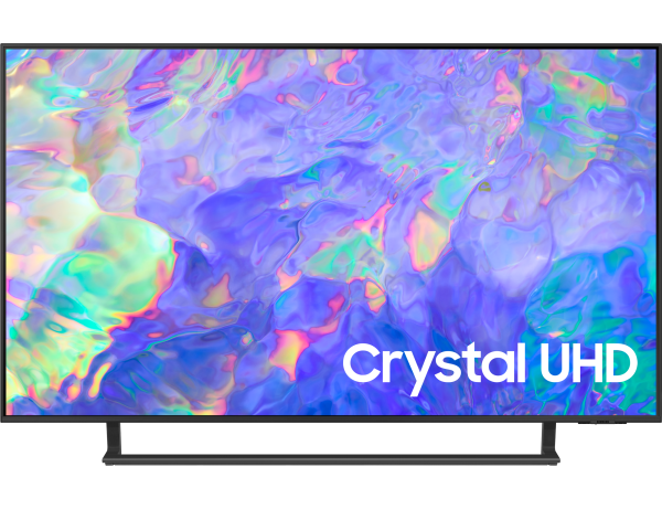 2023 43” CU8500 Crystal UHD 4K HDR Smart TV 43 (front Titanium Gray)