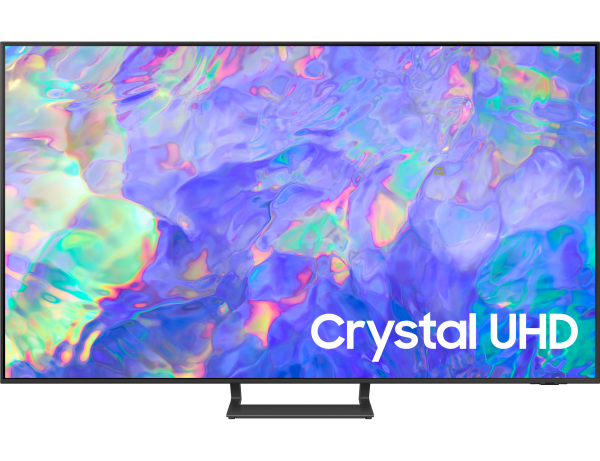 2023 55” CU8500 Crystal UHD 4K HDR Smart TV 55 (front Titanium Gray)