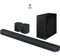 Q930C Q-Series Cinematic Soundbar with Subwoofer and Rear Speakers Black (set-r-perspective Black)