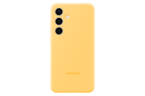 Silicone Case for Galaxy S24 Yellow (front Yellow)
