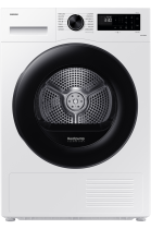 Samsung Series 5 DV90CGC0A0AEEU with OptimalDry™, Heat Pump Tumble Dryer, 9kg White 9 kg (front White)