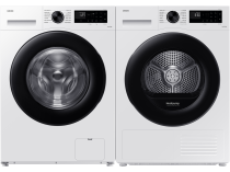 Samsung Series 5 DV90CGC0A0AEEU with OptimalDry™, Heat Pump Tumble Dryer, 9kg White 9 kg (front-pair White)