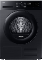 Samsung Series 5 DV90CGC0A0ABEU with OptimalDry™, Heat Pump Tumble Dryer, 9kg Black 9 kg (front Black)