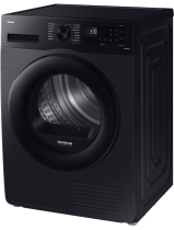 Samsung Series 5 DV90CGC0A0ABEU with OptimalDry™, Heat Pump Tumble Dryer, 9kg Black 9 kg (r-perspective Black)