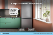 Bottom Mounted Freezer Series 6 SpaceMax 390L Black Stainless 390 L (RB38C605DB1/EU )