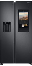 Samsung Family Hub™ SpaceMax™ RS6HA8891B1 American Style Smart Fridge Freezer - Black Stainless 633 L Black (front Black)