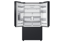 Samsung Bespoke RF24BB620EB1EU French Style Fridge Freezer with Autofill Water Pitcher - Black Black 674 L (front-open1 Black)