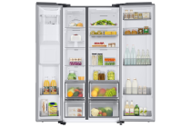 Samsung Series 7 RS68CG883ES9EU American Style Fridge Freezer with SpaceMax™ Technology - Silver (front-open-with-food2 Silver)