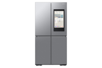 Samsung Family Hub RF65DG9H0EB1EU French Style Fridge Freezer with Beverage Center™ - Black Silver 636 L (front Silver)