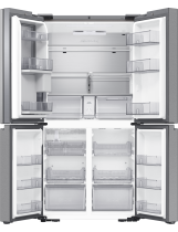 Samsung Family Hub RF65DG9H0EB1EU French Style Fridge Freezer with Beverage Center™ -Silver Silver 636 L (front-open-without-food2 Silver)