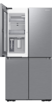 Samsung Family Hub RF65DG9H0EB1EU French Style Fridge Freezer with Beverage Center™ -Silver Silver 636 L (front-open-without-food3 Silver)