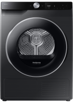Samsung Series 7 DV90T6240LB/S1 with OptimalDry™, Heat Pump Tumble Dryer, 9kg Black (front Black)