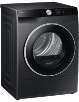 Samsung Series 7 DV90T6240LB/S1 with OptimalDry™, Heat Pump Tumble Dryer, 9kg Black (l-perspective Black)