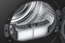 Samsung Series 7 DV90T6240LB/S1 with OptimalDry™, Heat Pump Tumble Dryer, 9kg Black (detail-drum Black)