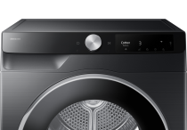 Samsung Series 7 DV90T6240LB/S1 with OptimalDry™, Heat Pump Tumble Dryer, 9kg Black (panel-control2 Black)