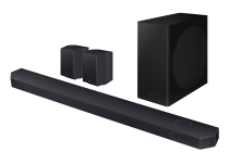 Q930D Q-Series 9.1.4ch Cinematic Soundbar with Subwoofer and Rear Speakers (2024) Black (set-r-perspective Black)