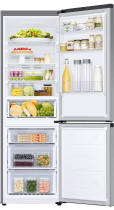 Samsung Series 6 RB34C600ESA/EU Classic Fridge Freezer with SpaceMax™ Technology - Silver Silver 344L (front-open-with-food Silver)