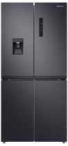 Samsung RF48A401EB4/EU French Style Fridge Freezer with Twin Cooling Plus - Gentle Black Matt Black 488 L (front Black)