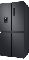 Samsung RF48A401EB4/EU French Style Fridge Freezer with Twin Cooling Plus - Gentle Black Matt Black 488 L (r-perspective Black)