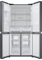 Samsung RF48A401EB4/EU French Style Fridge Freezer with Twin Cooling Plus - Gentle Black Matt Black 488 L (front-open1 Black)