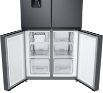 Samsung RF48A401EB4/EU French Style Fridge Freezer with Twin Cooling Plus - Gentle Black Matt Black 488 L (front-open3 Black)