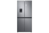 Samsung RF48A401EM9/EU French Style Fridge Freezer with Twin Cooling Plus - Gentle Silver Matt Gray 488 L (front Gray)