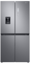 Samsung RF48A401EM9/EU French Style Fridge Freezer with Twin Cooling Plus - Gentle Silver Matt Gray 488 L (front Gray)