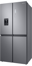 Samsung RF48A401EM9/EU French Style Fridge Freezer with Twin Cooling Plus - Gentle Silver Matt Gray 488 L (r-perspective Gray)