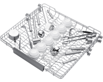 Series 11 DW60A8050U1/EU Built Under Full Size Dishwasher with Auto Door & SmartThings, 14 Place Settings 14 Place Setting Black (rack-detail9 Black)