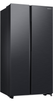 Samsung RS62DG5003B1EU American Style Fridge Freezer with SpaceMax™ Technology - Black Black 655 L (l-perspective Black)