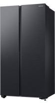 Samsung RS62DG5003B1EU American Style Fridge Freezer with SpaceMax™ Technology - Black Black 655 L (r-perspective Black)