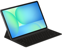 Book Cover Keyboard Slim - AI Key for Galaxy Tab S10 FE+ Black (standing1 Black)