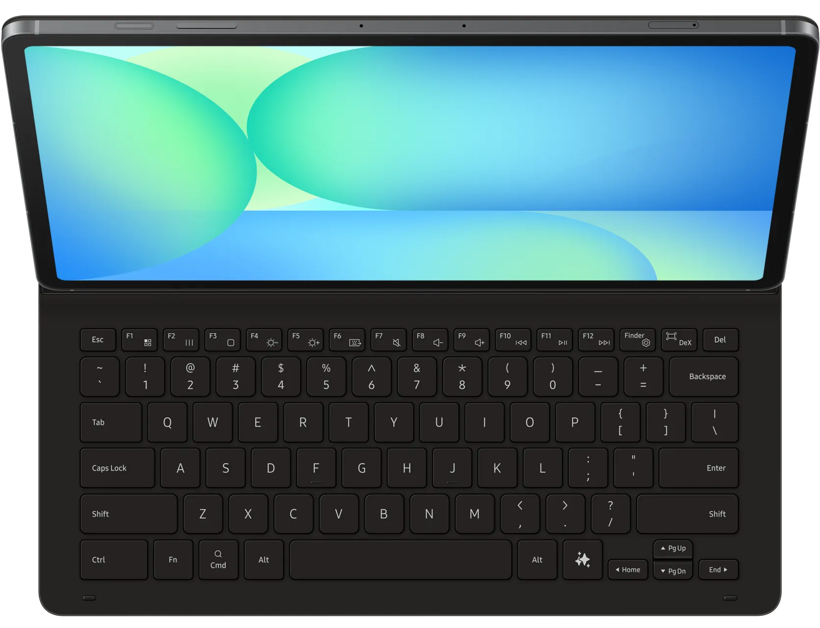 Book Cover Keyboard Slim - AI Key for Galaxy Tab S10 FE+ Black |