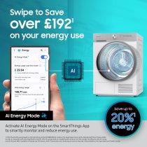 Samsung Series 5 AI Energy 9kg Heat Pump Tumble Dryer Black