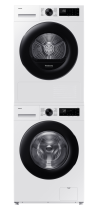 Samsung Series 5 AI Energy DV90DG52A0AEEU 9KG Heat Pump Tumble Dryer, White 9 kg White (stack-front-door-closed White)