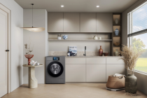 9KG Bespoke AI Series 9 Laundry Front-Load Washing Machine with AI Home Dark Steel 9 kg (WF90F09C4SU1 )